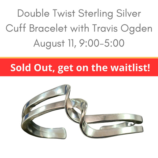 Double twist cuff metalsmithing workshop with Travis Ogden