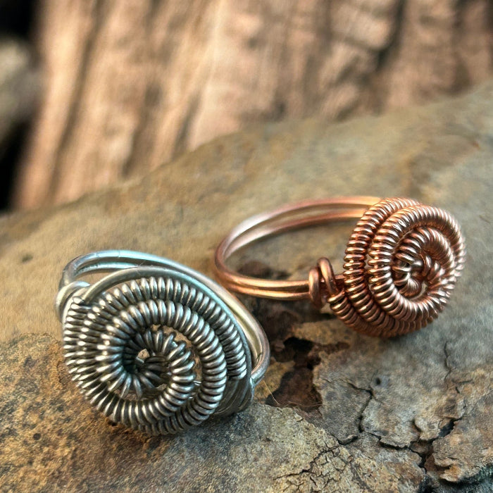 Wire-wrapping ring jewelry class in Lafayette, CO