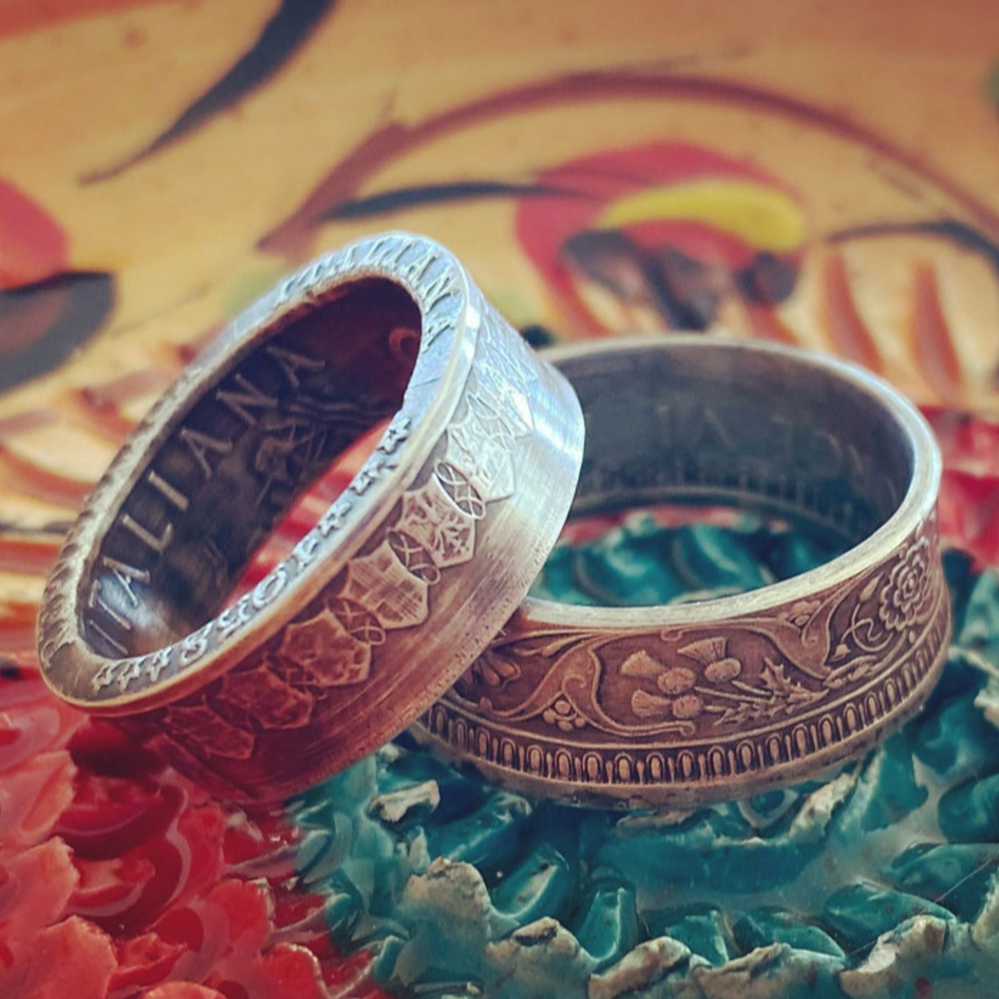 European coin rings