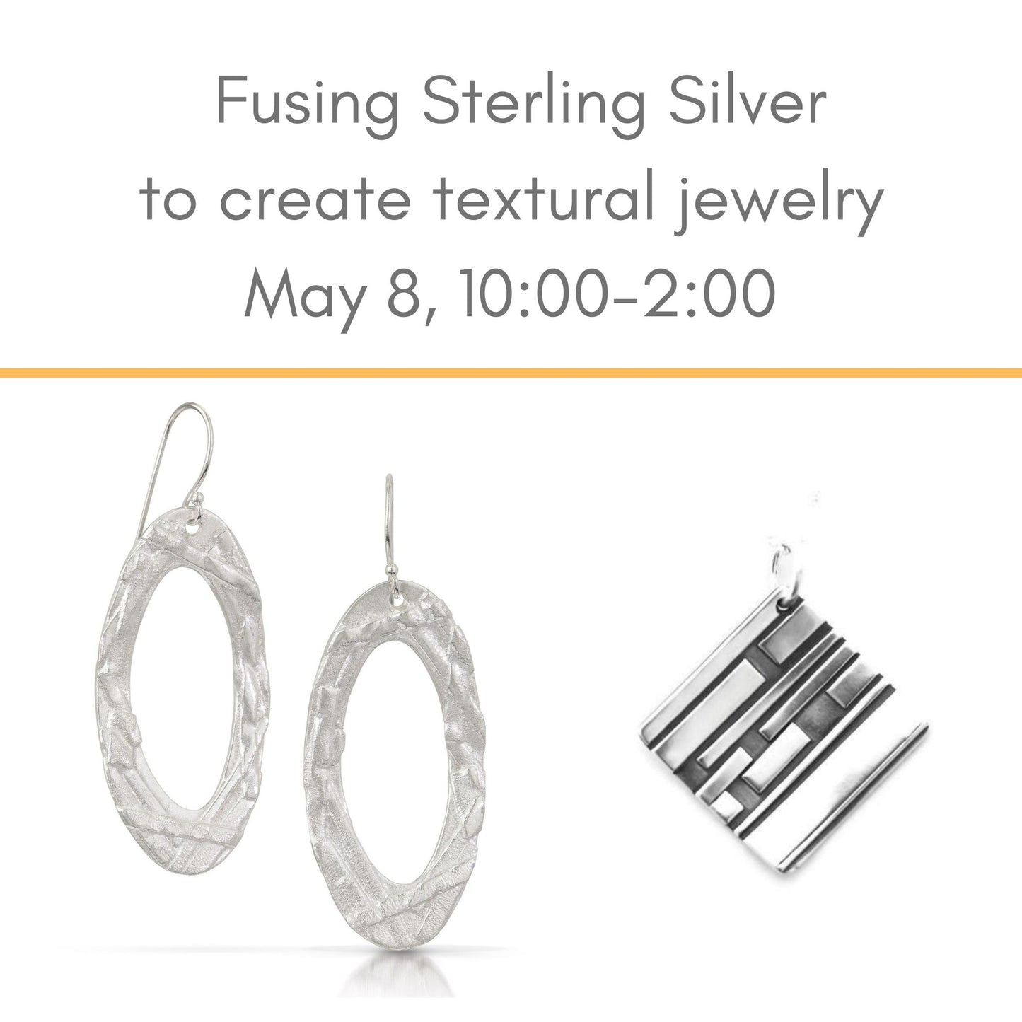 fusing sterling silver class May 8 at Silver Peak Studio