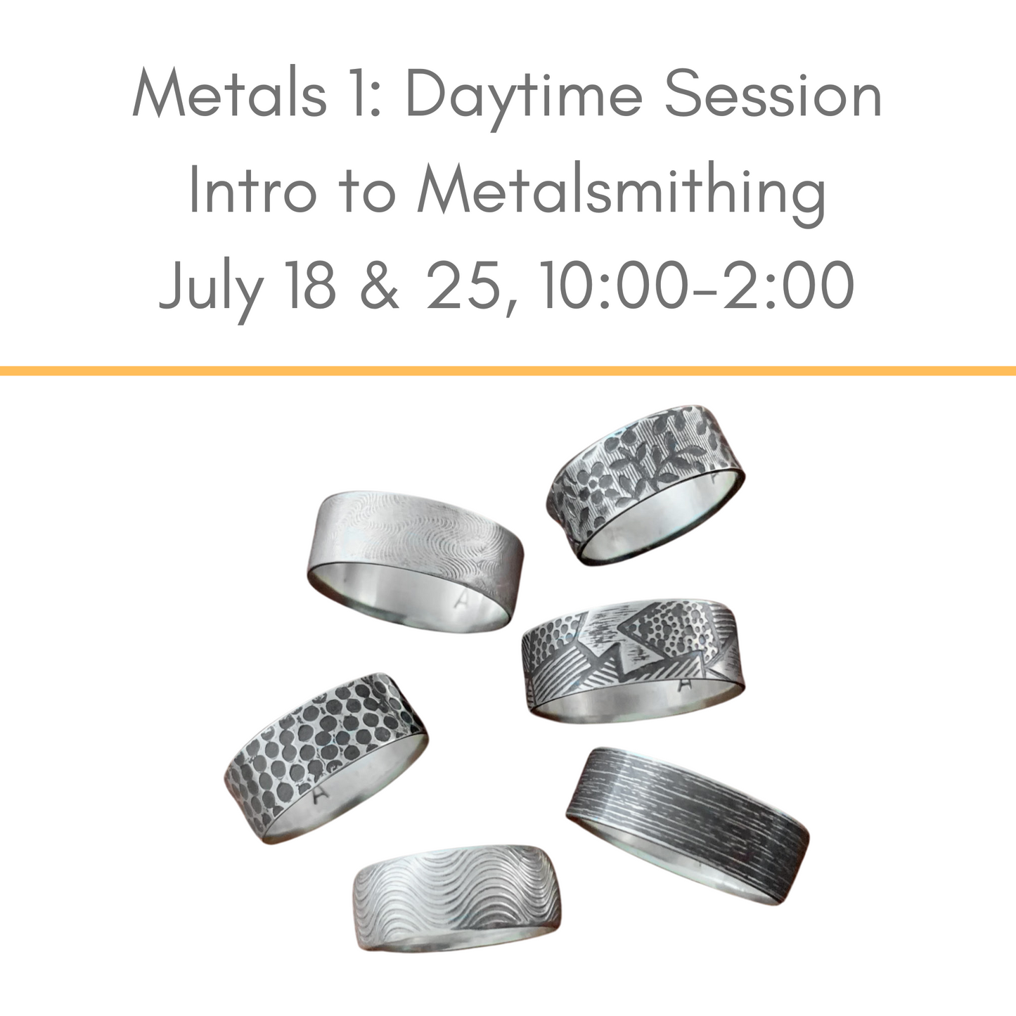 July Metals 1 Weekday Session