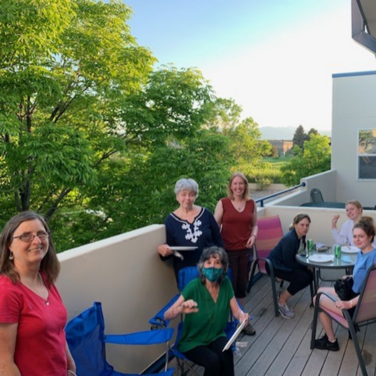 Ladies' Night Out on the deck