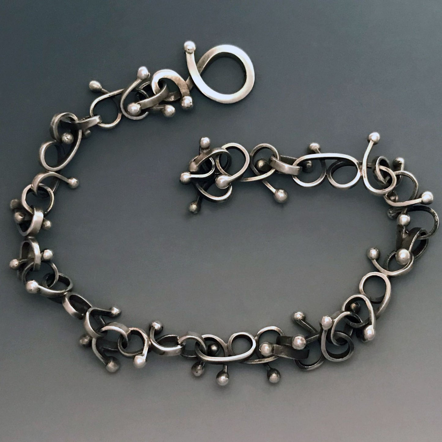 Modern silver chain bracelet By Suzanne Williams