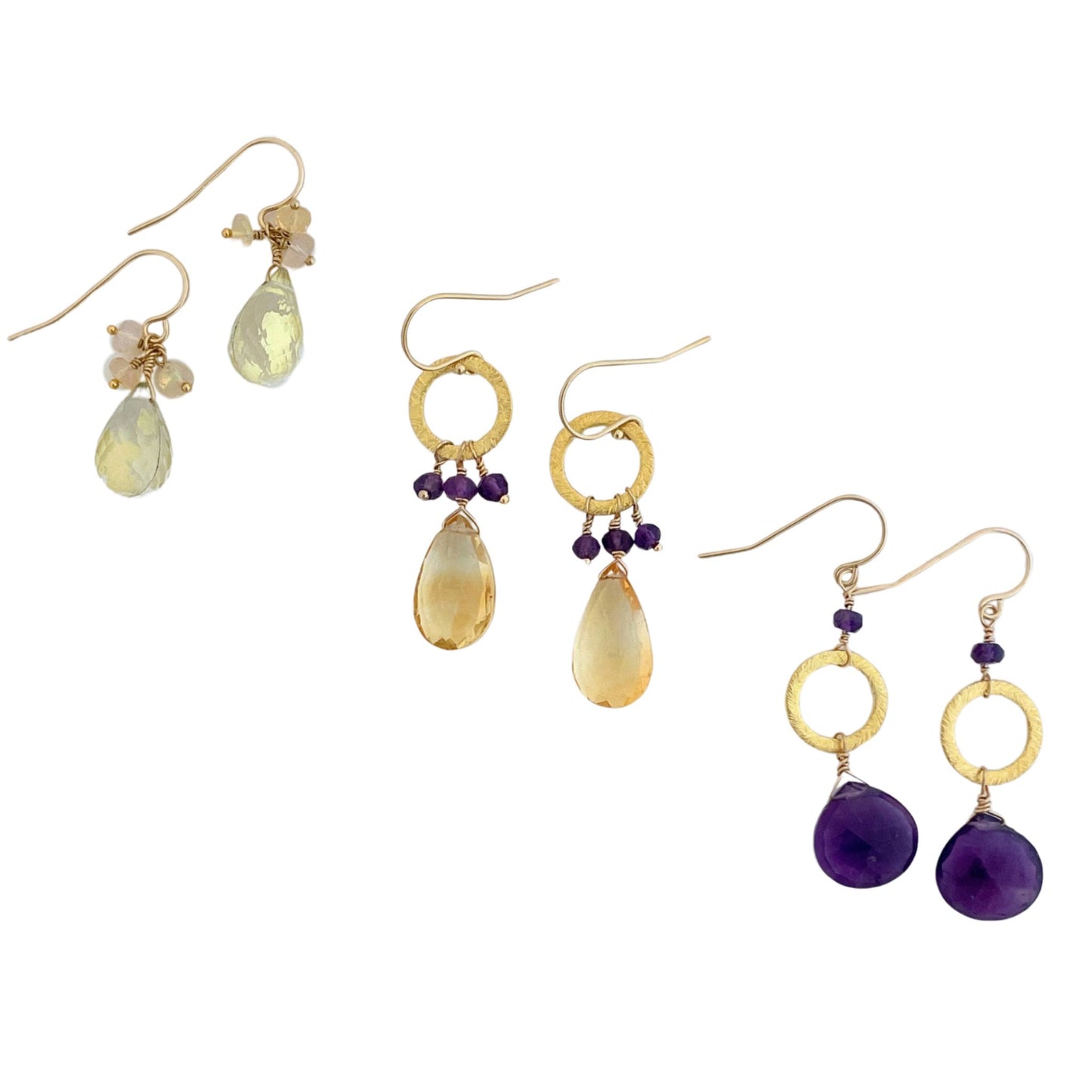 Rubarb Jewelry: Gemstone Earrings