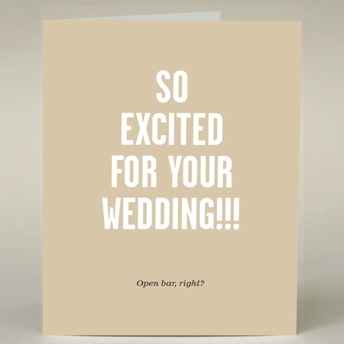 So excited for your wedding card