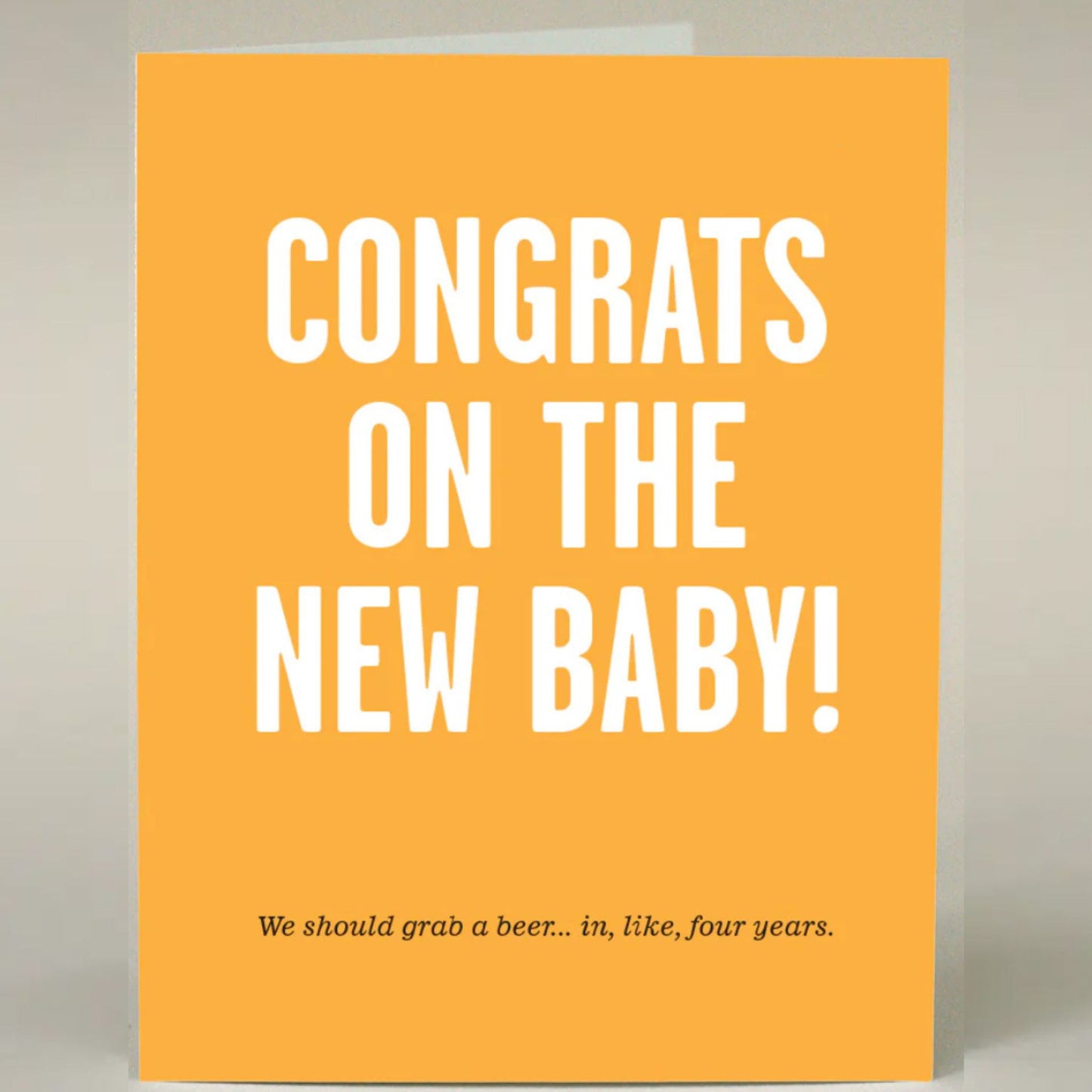 congrats on the new baby card