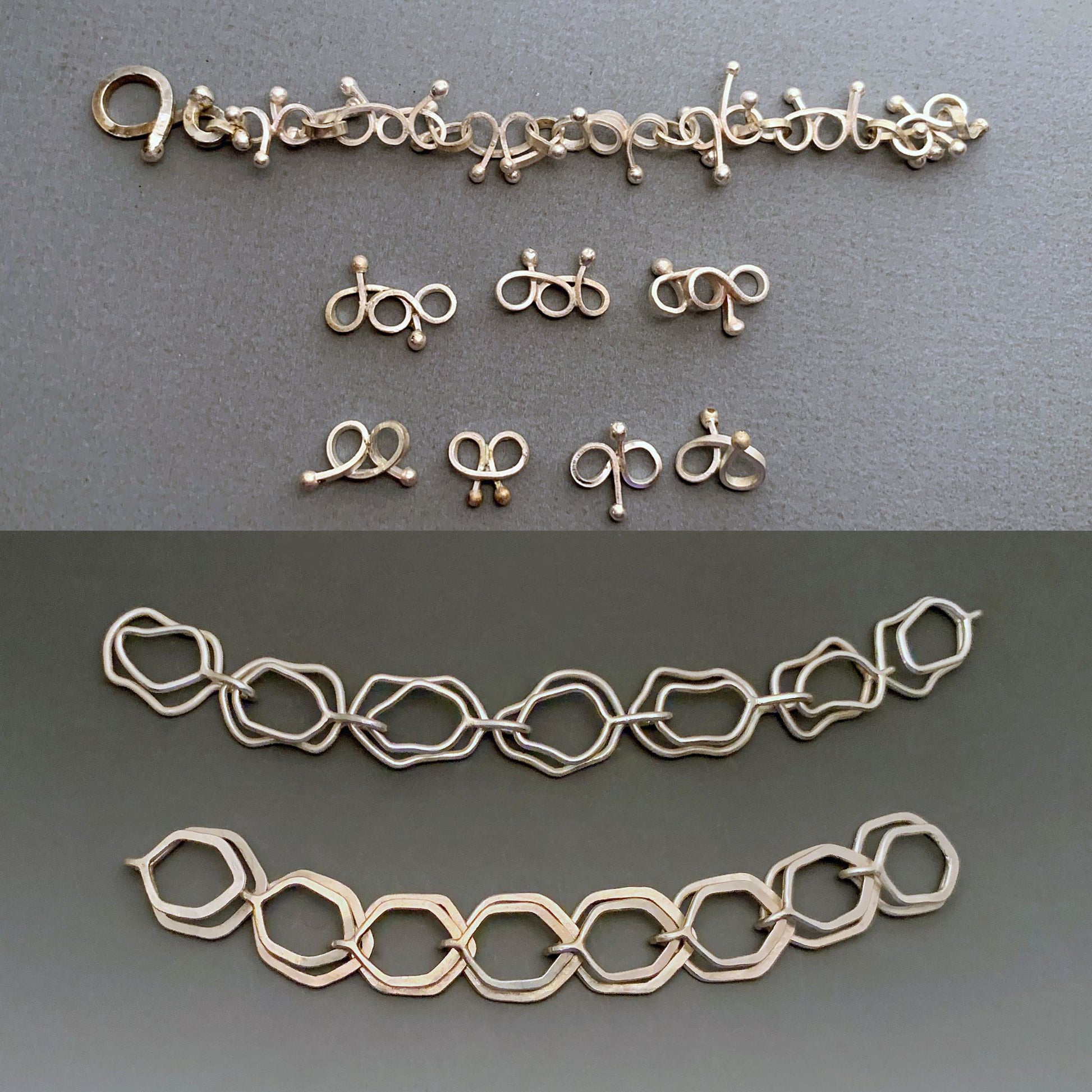 Samples of modern chains by Suzanne Williams