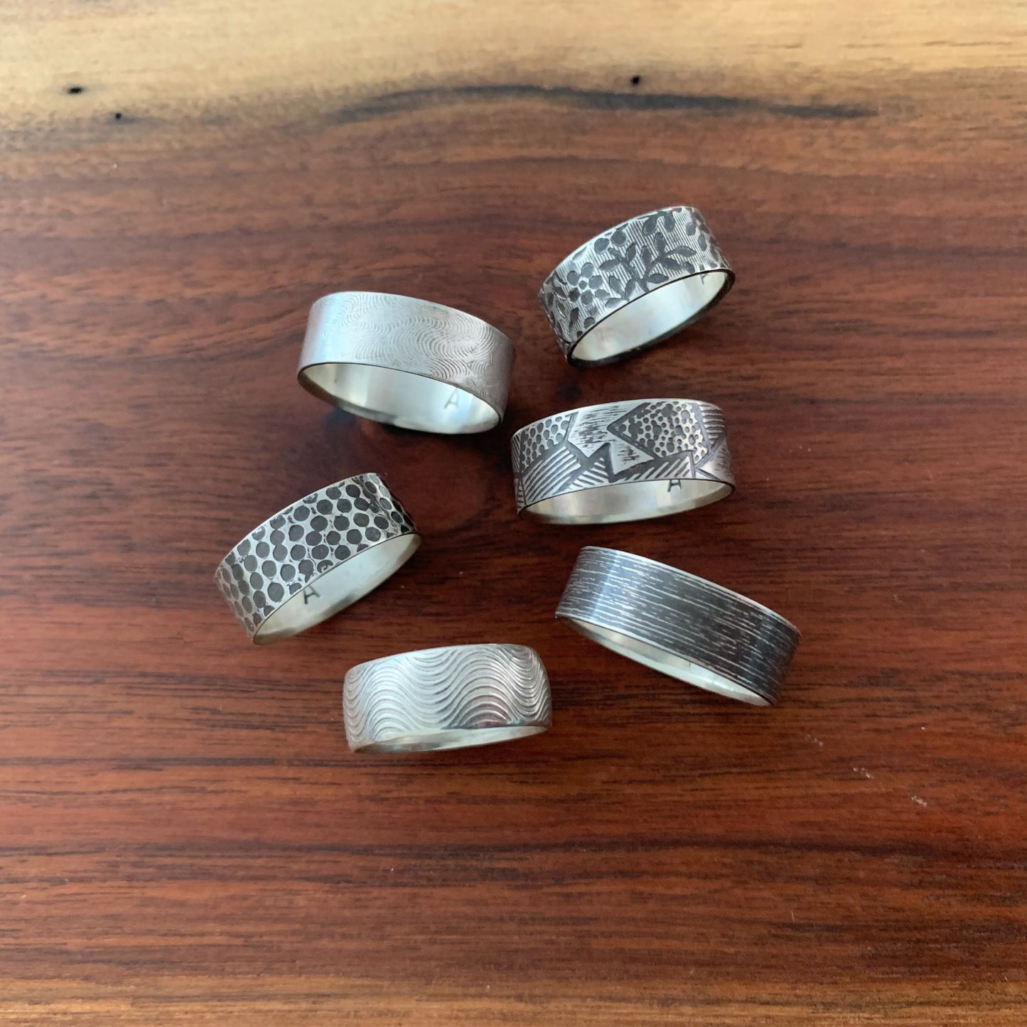 Student ring samples from Metals 1 class